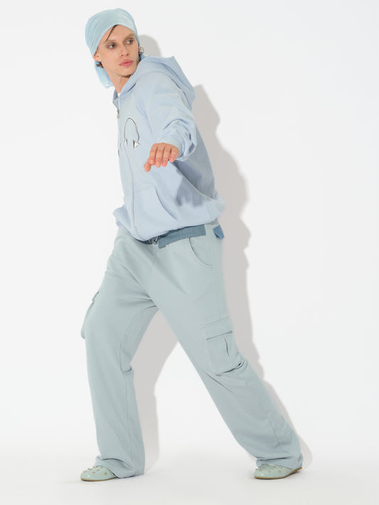 Denim Waistband Sweatpants