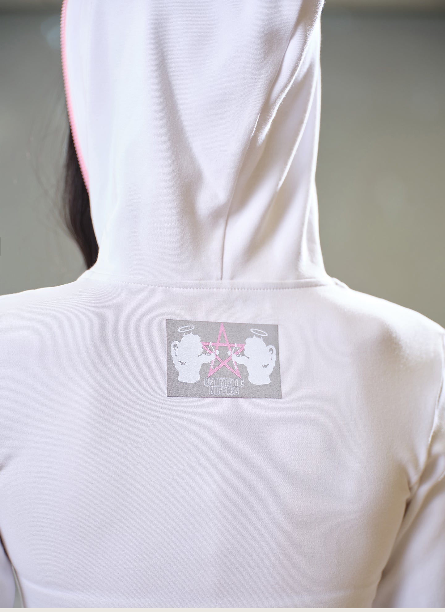 White Compact Hoodie