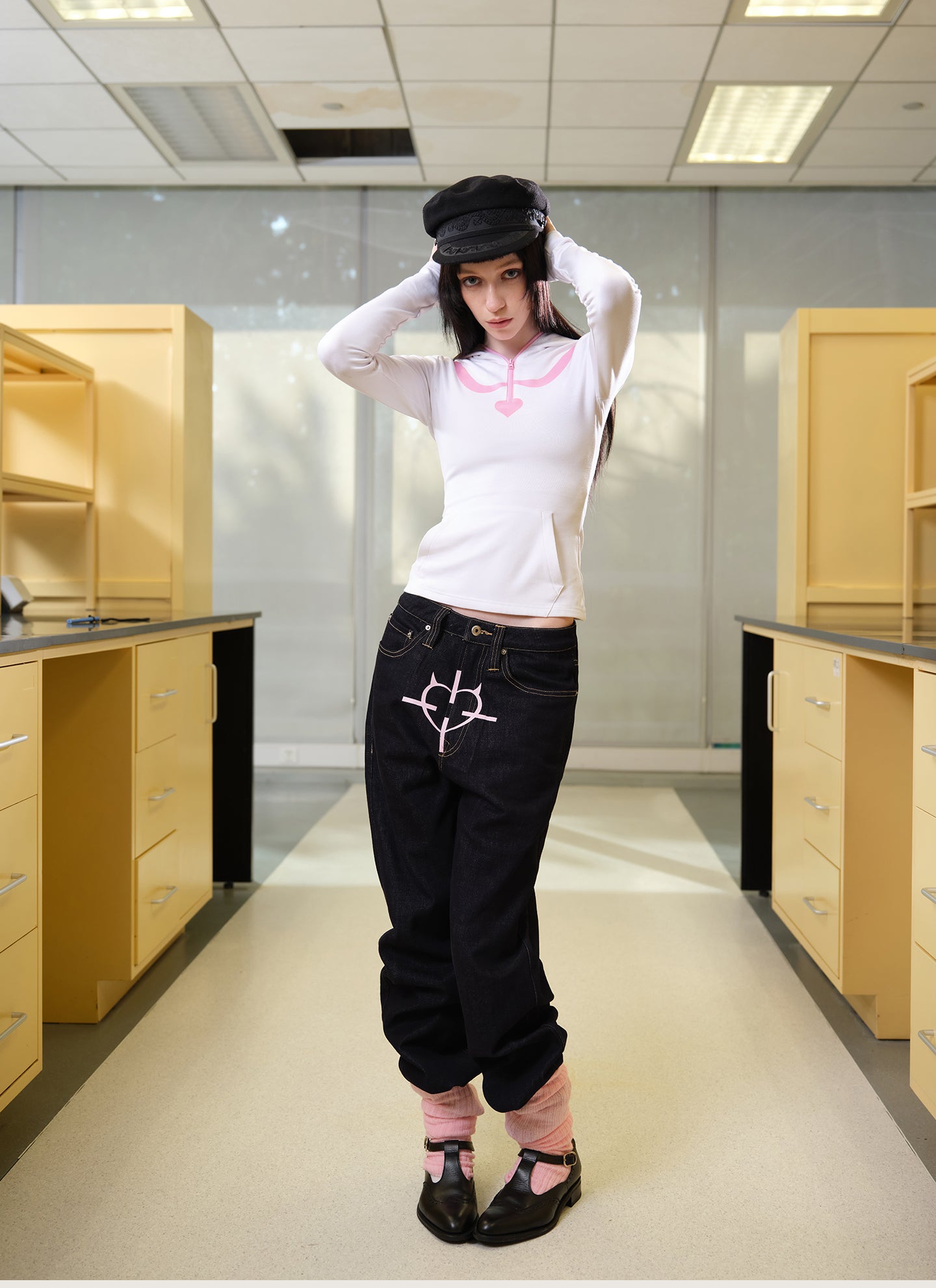 White Compact Hoodie