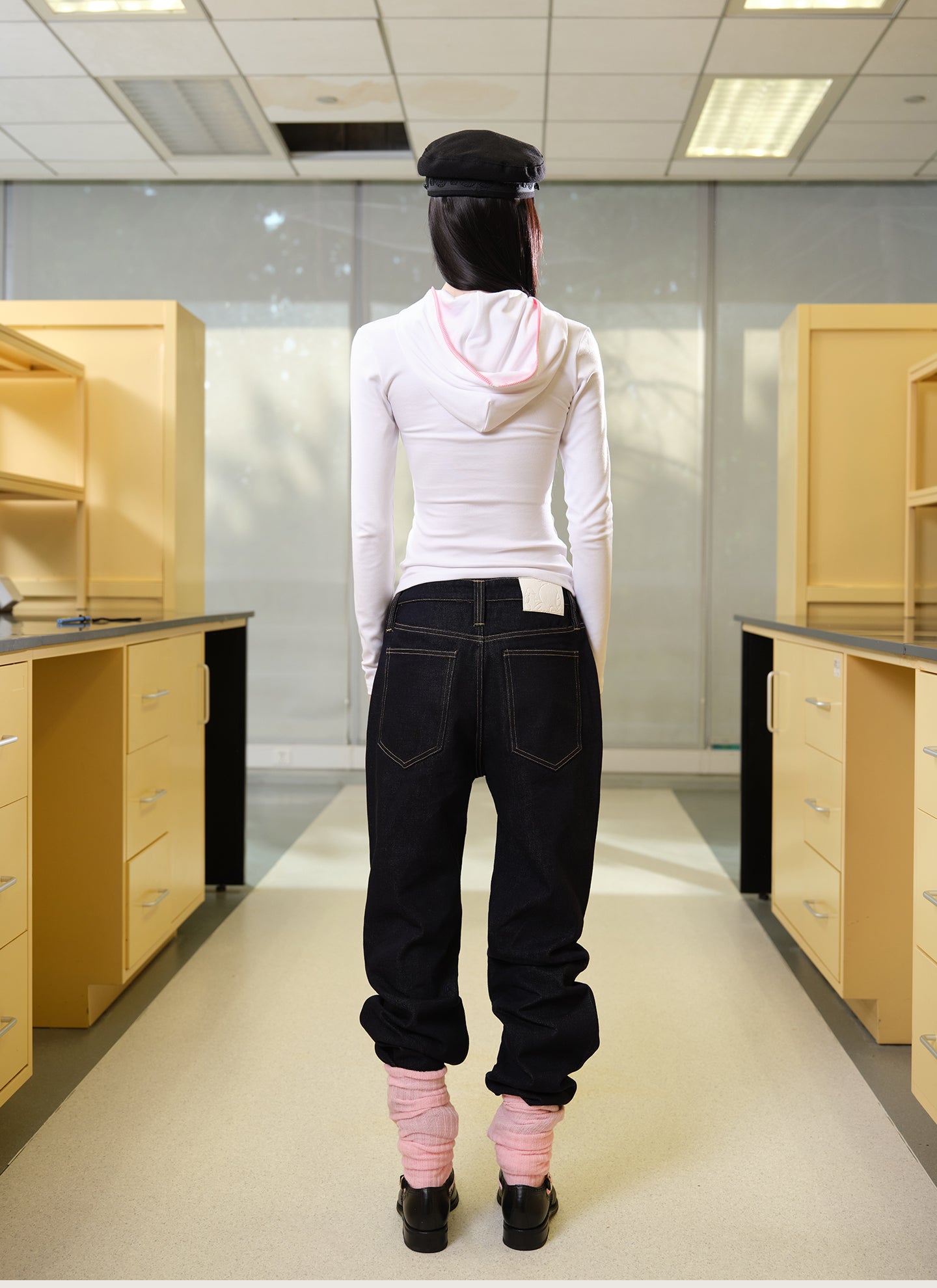 White Compact Hoodie