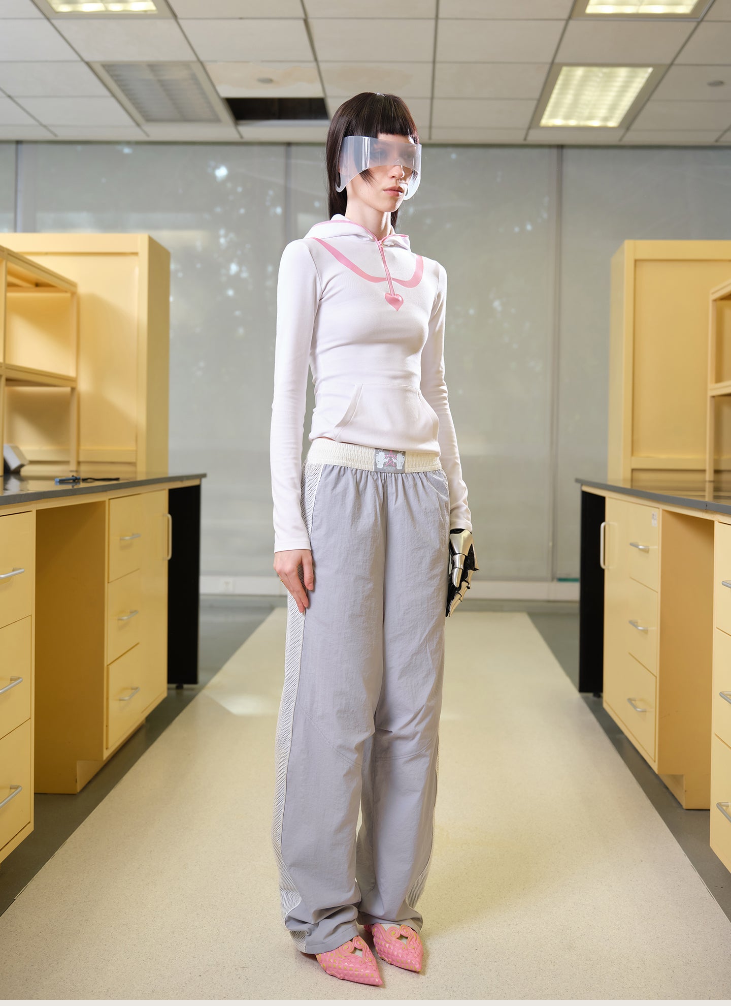 White Compact Hoodie