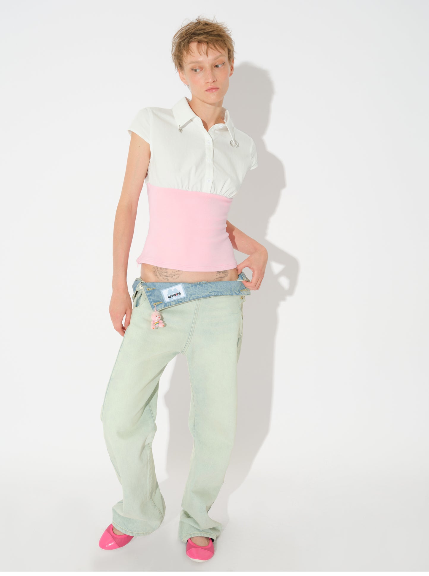 Fold-over Jeans