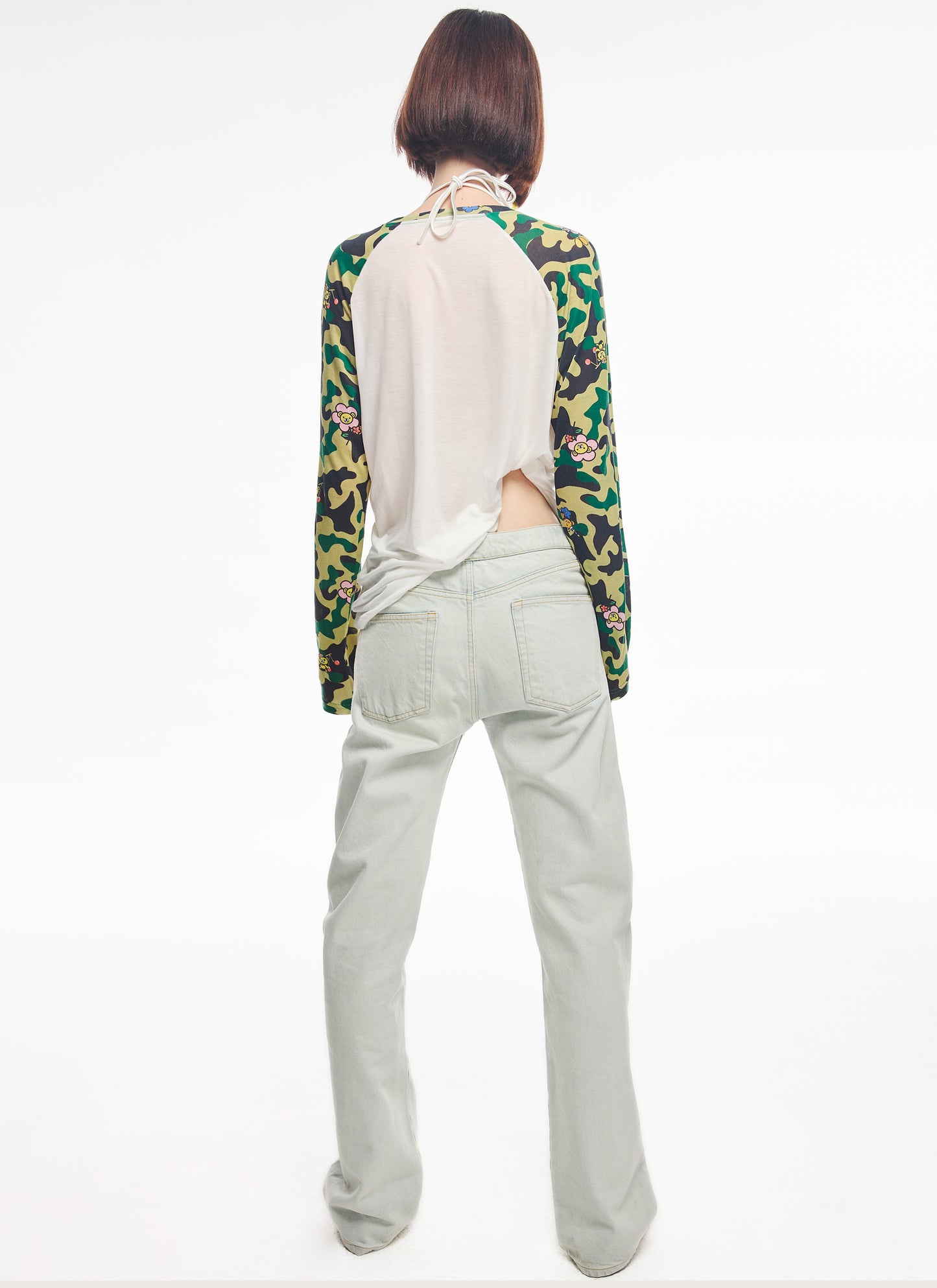 ‘Weird Bear‘Camo Top