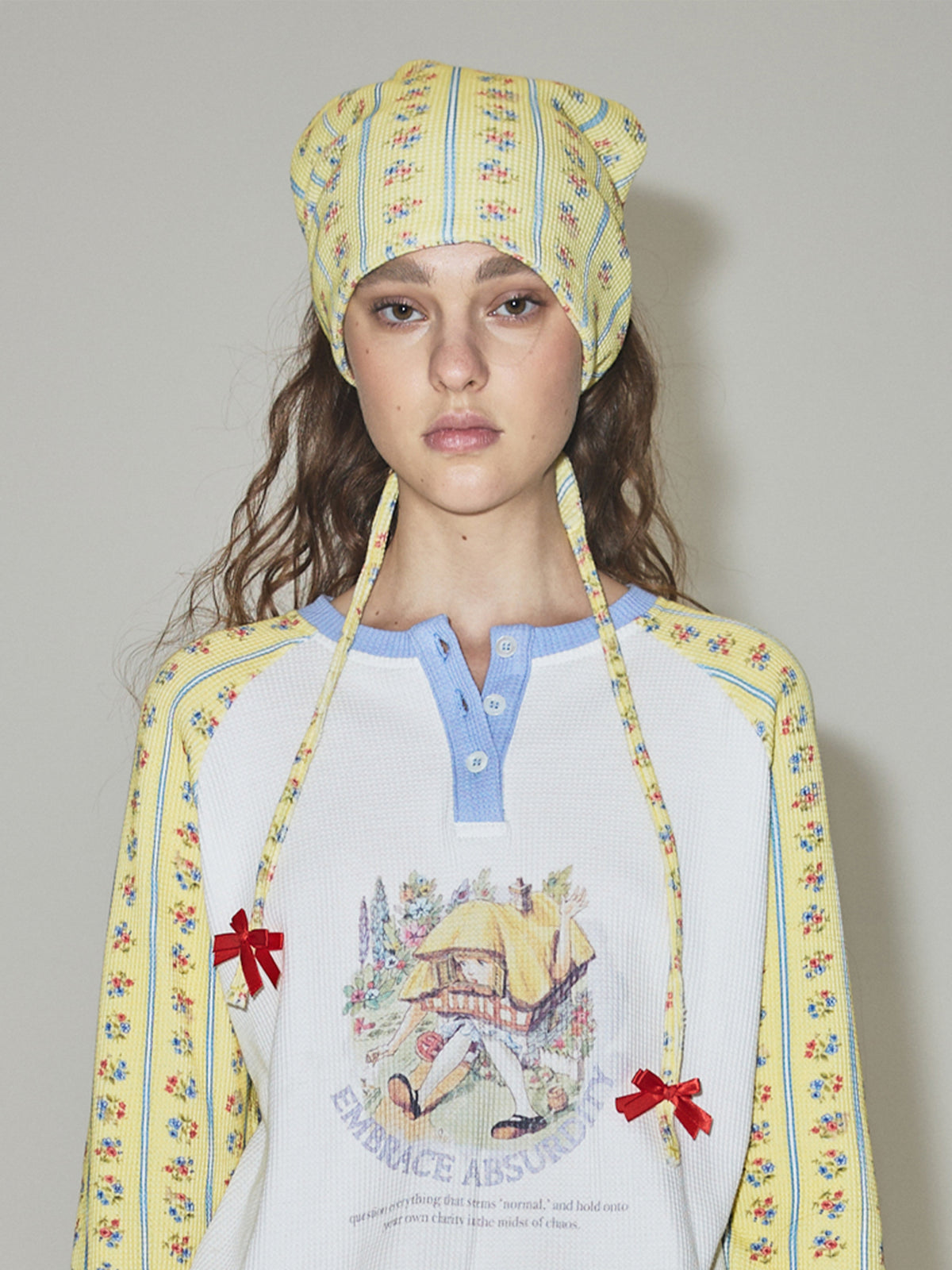 Floral Print Kerchief