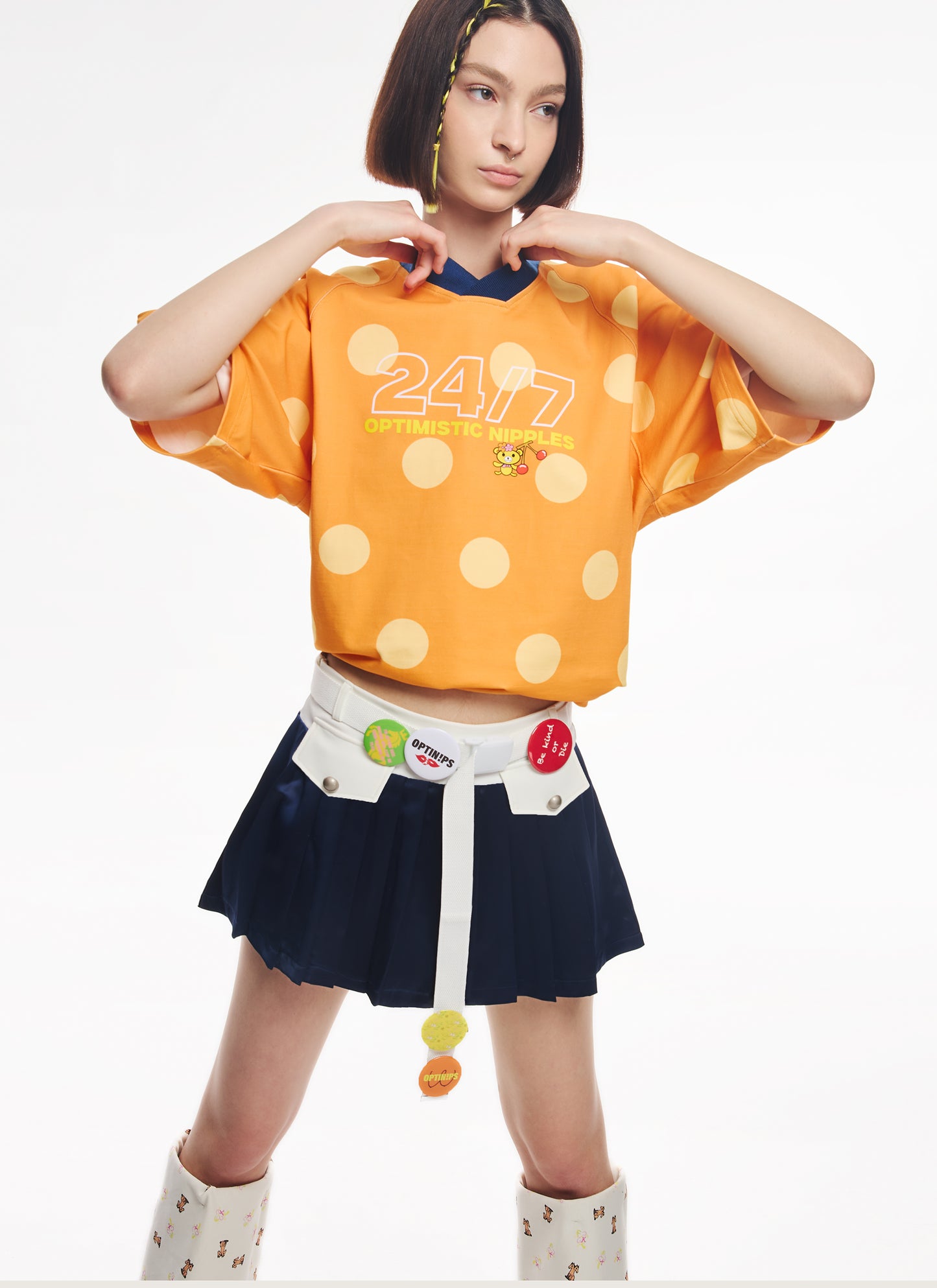 Loose Polka Dot T-shirt