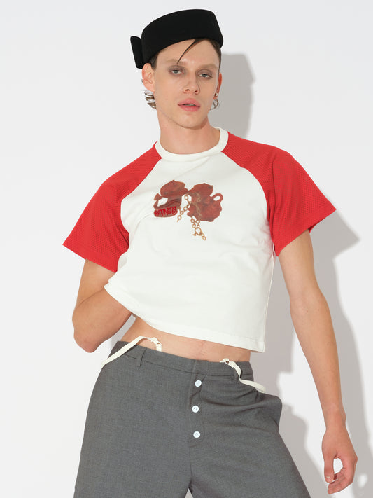 Printed Raglan T-shirt