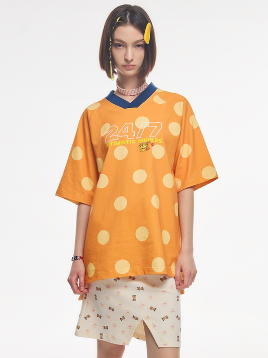 Loose Polka Dot T-shirt