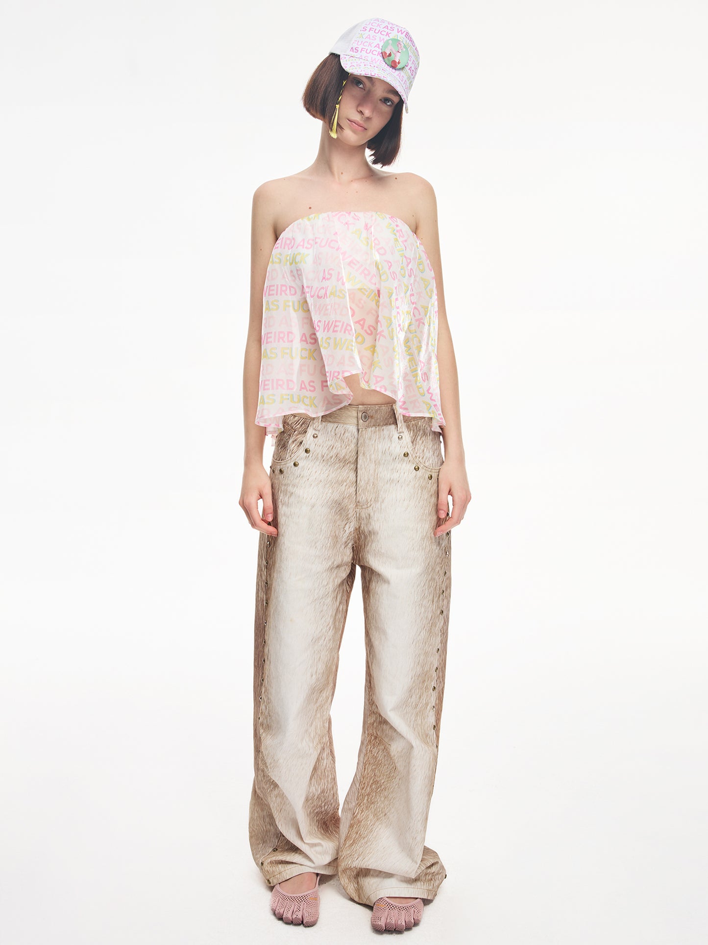 Sheer Shimmer Tube Top
