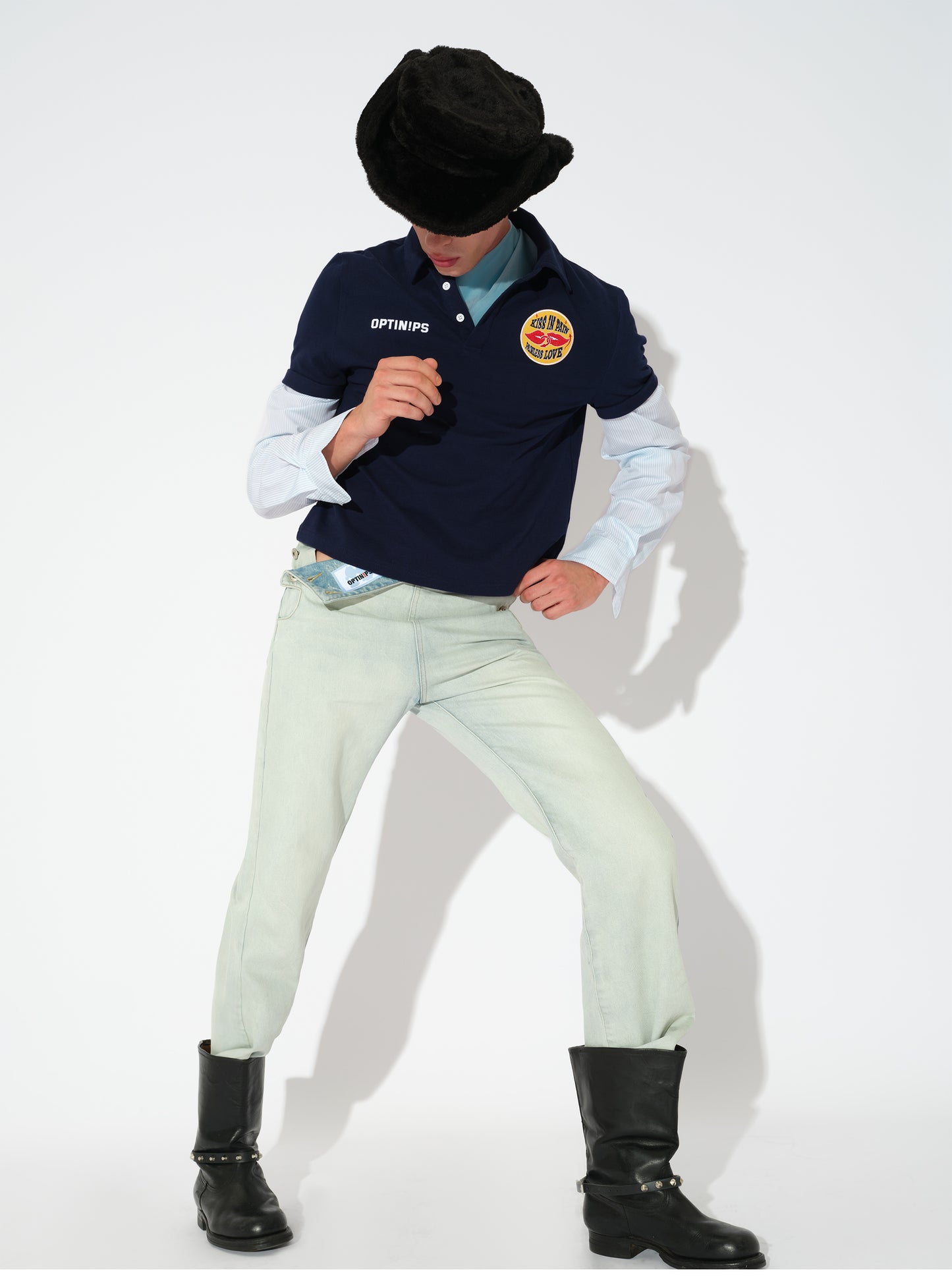 Fold-over Jeans