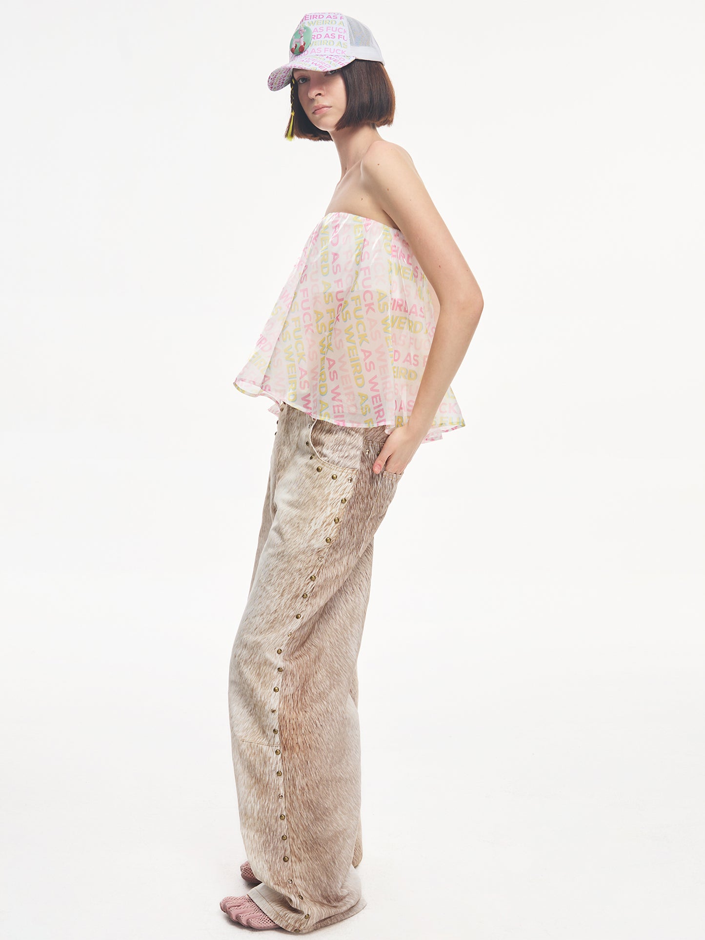 Sheer Shimmer Tube Top