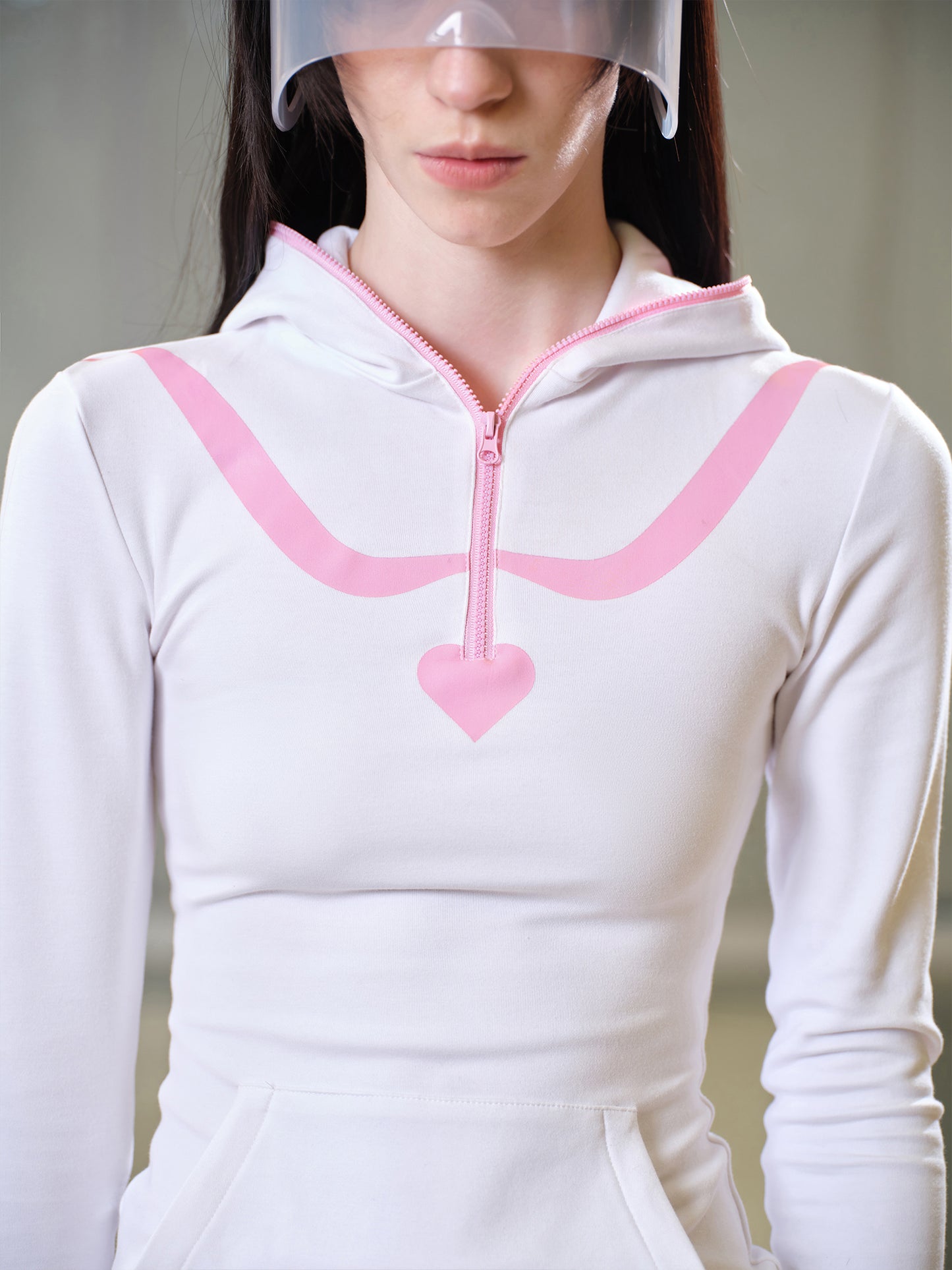 White Compact Hoodie