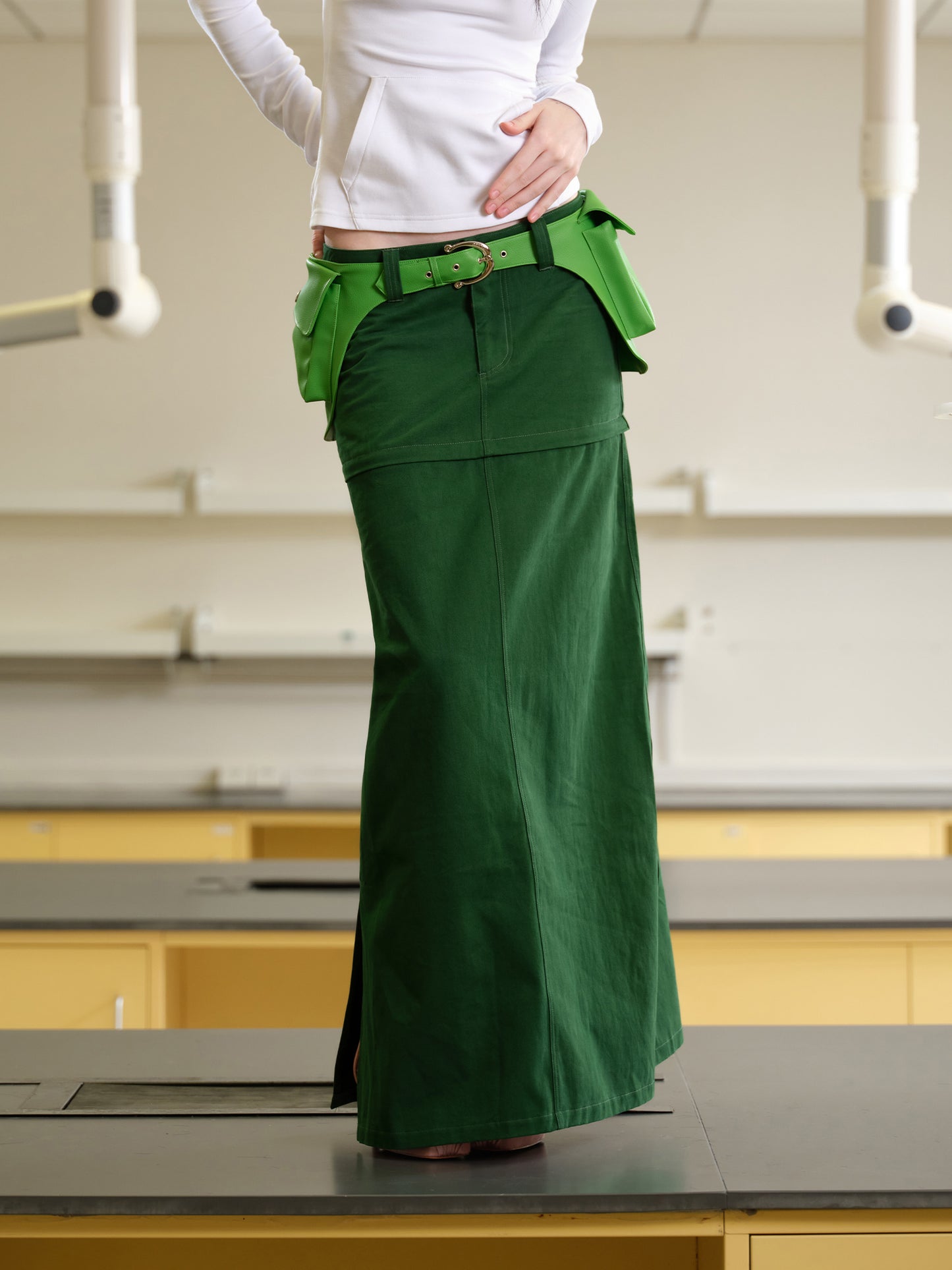 2in1 Green Skirt