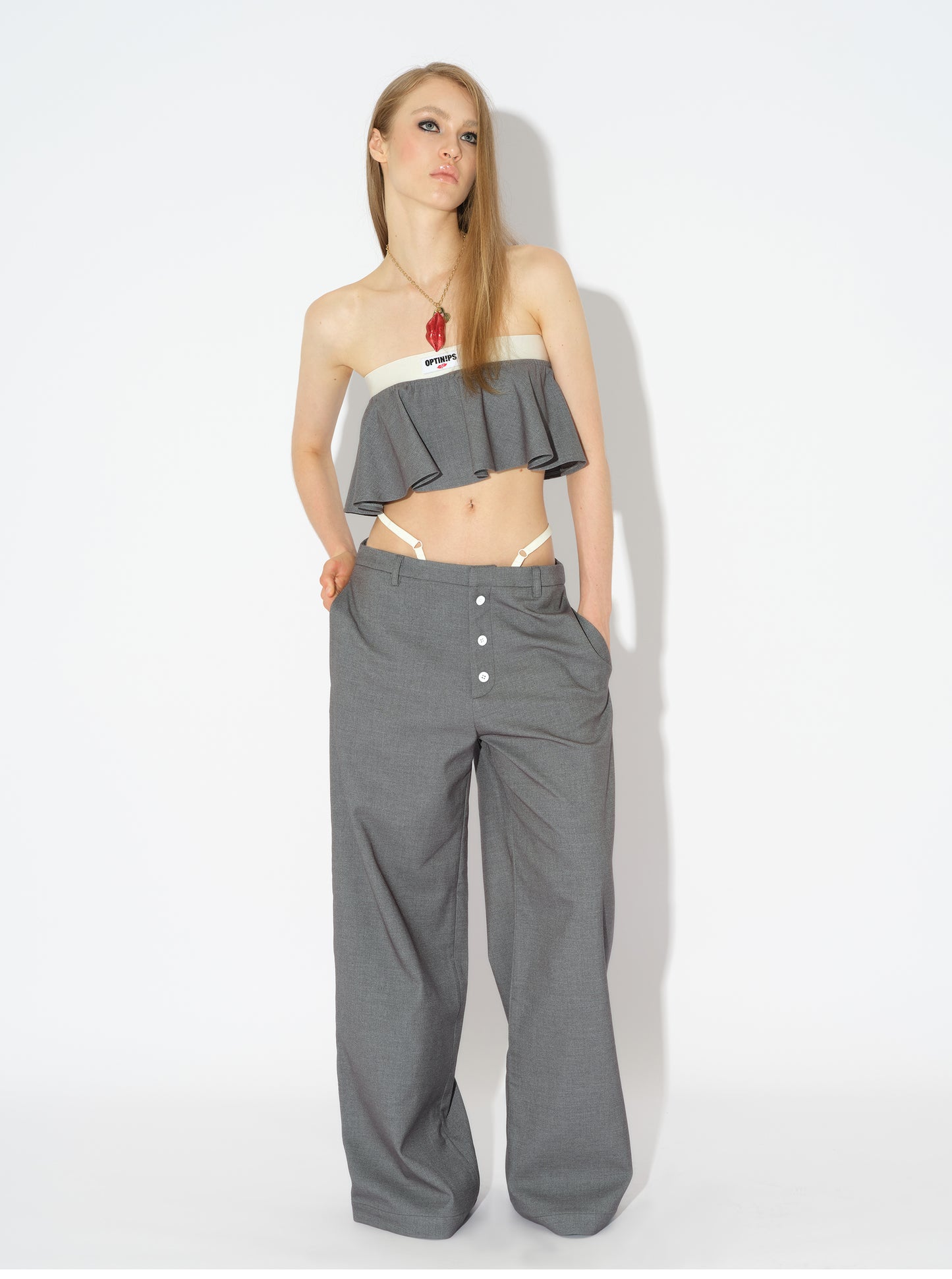 Gray Suit Pants