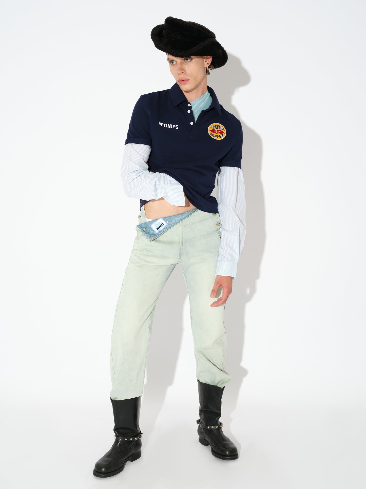 Fold-over Jeans