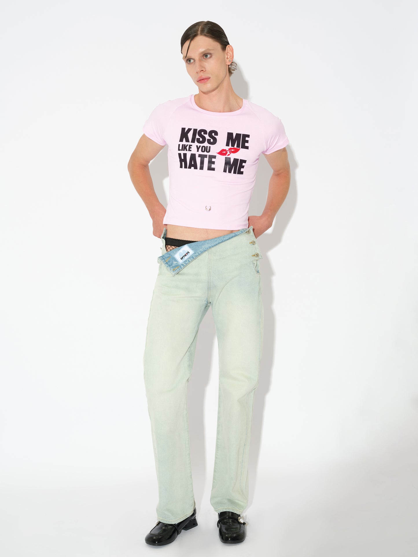 Fold-over Jeans